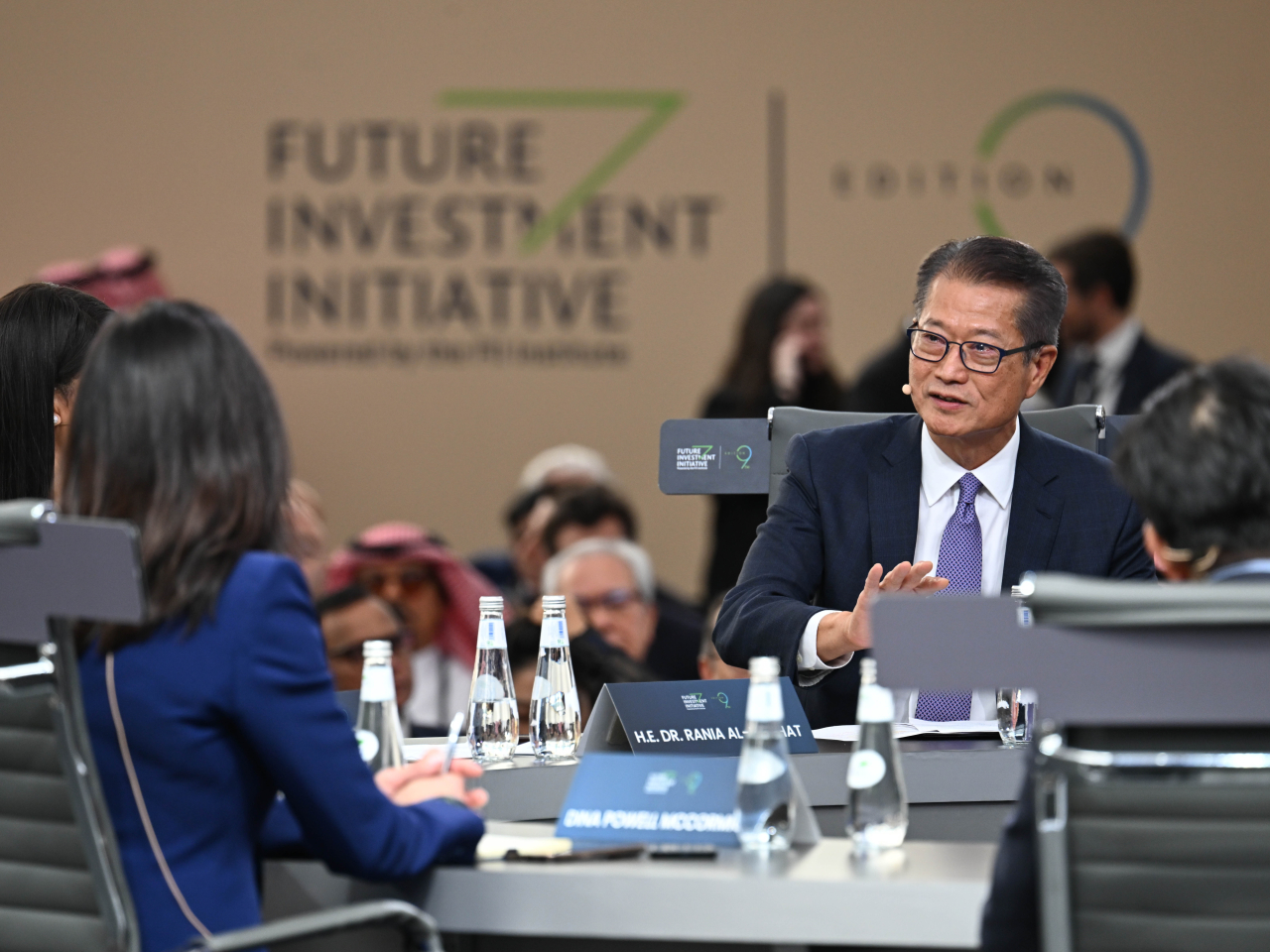 Paul Chan spoke at a session to share insights on how public-private partnerships can foster economic and social development, energy transition and the advancement of technological sectors. Photo courtesy of Information Services Department
