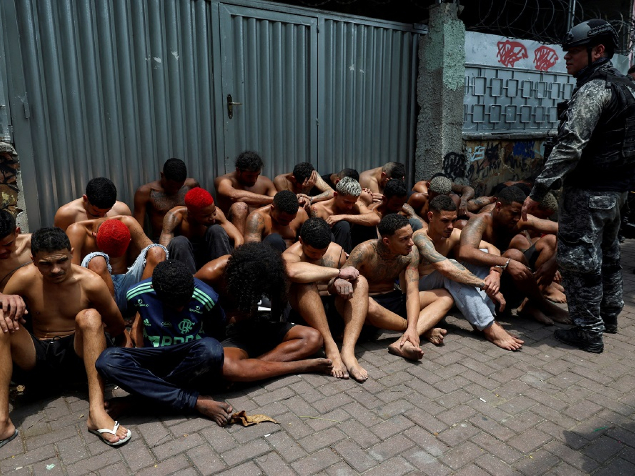 More than 100 people have also been arrested during the raids. Photo: Reuters
