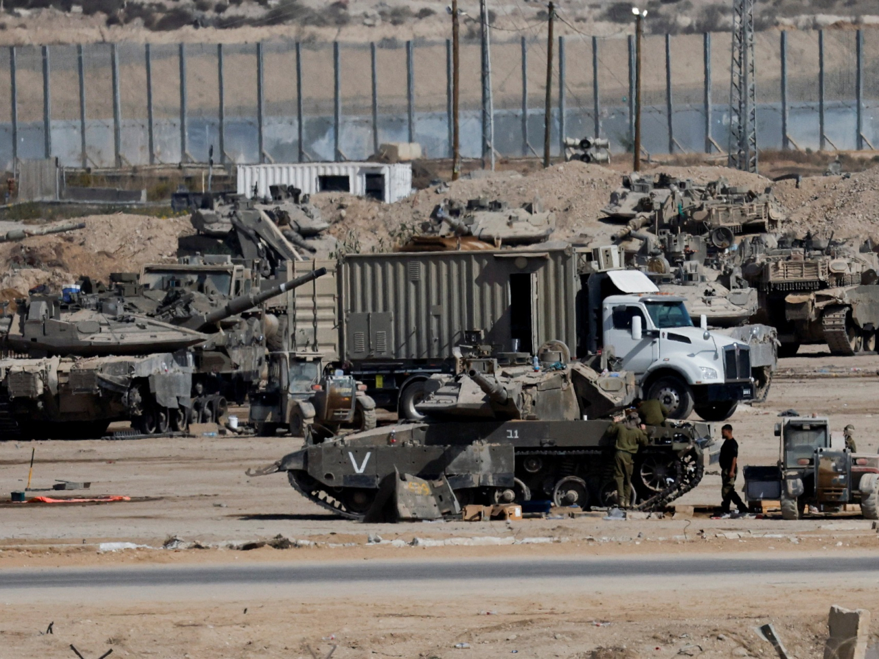 The Israeli military said it had resumed enforcing the Gaza ceasefire agreement after a series of strikes across the Gaza Strip. Photo: Reuters