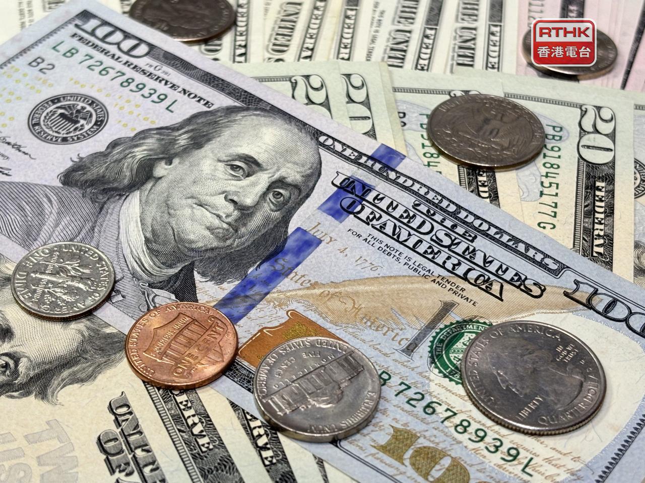 聯儲局12月減息預期降溫,美元指數升穿99,創逾半個新高,美國債息亦向上。(港台圖片)