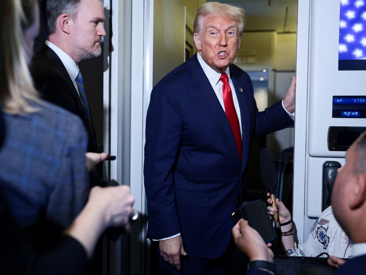 特朗普形容會談作出多項決定，非常成功。（路透社）