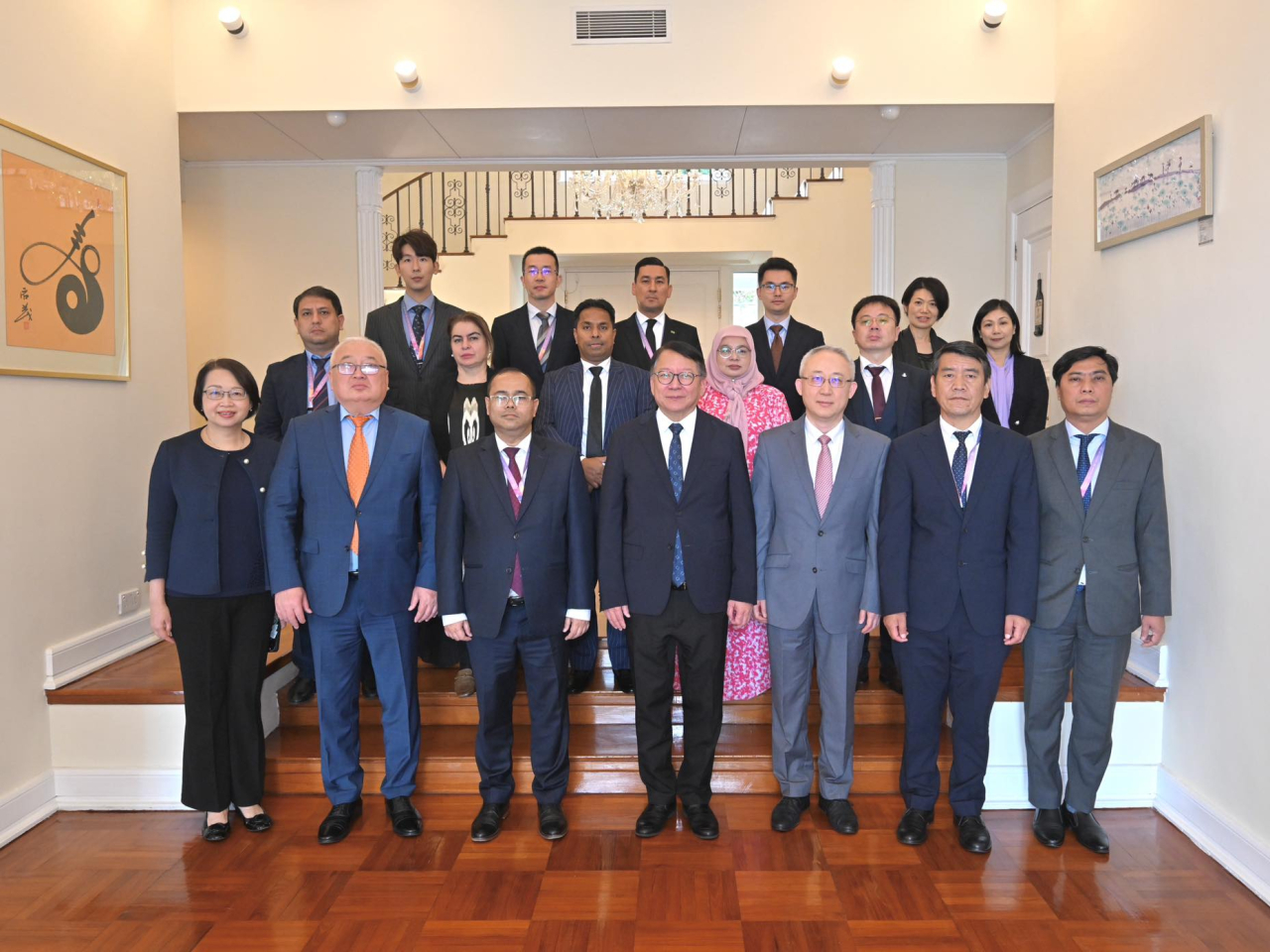 陳國基表示,向代表團介紹香港的最新發展與未來機遇。(陳國基社交網頁)