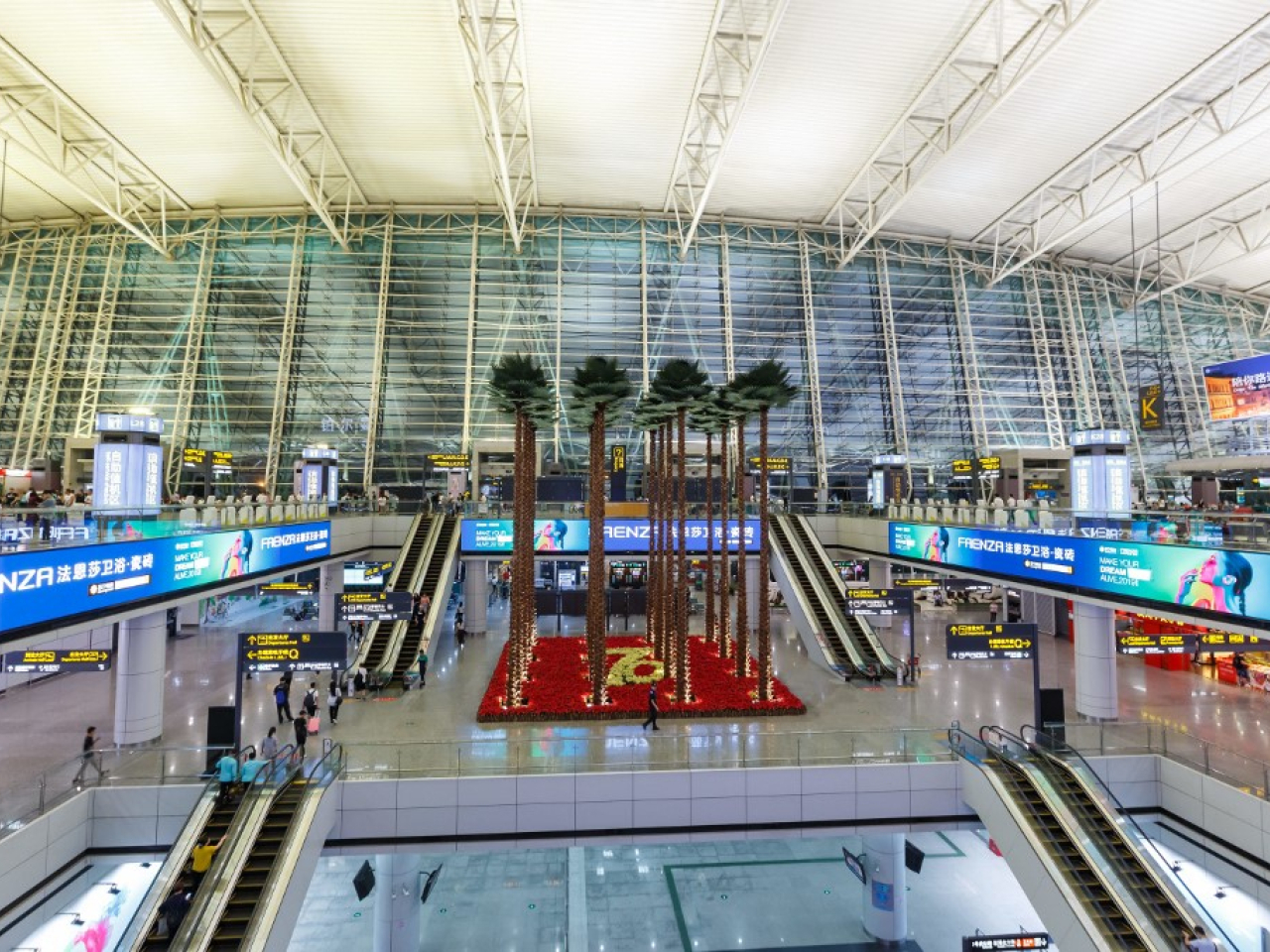 Baiyun International Airport will be able to handle 120 million passengers and 3.8 million tonnes of cargo and mail in the near future. File photo: AFP