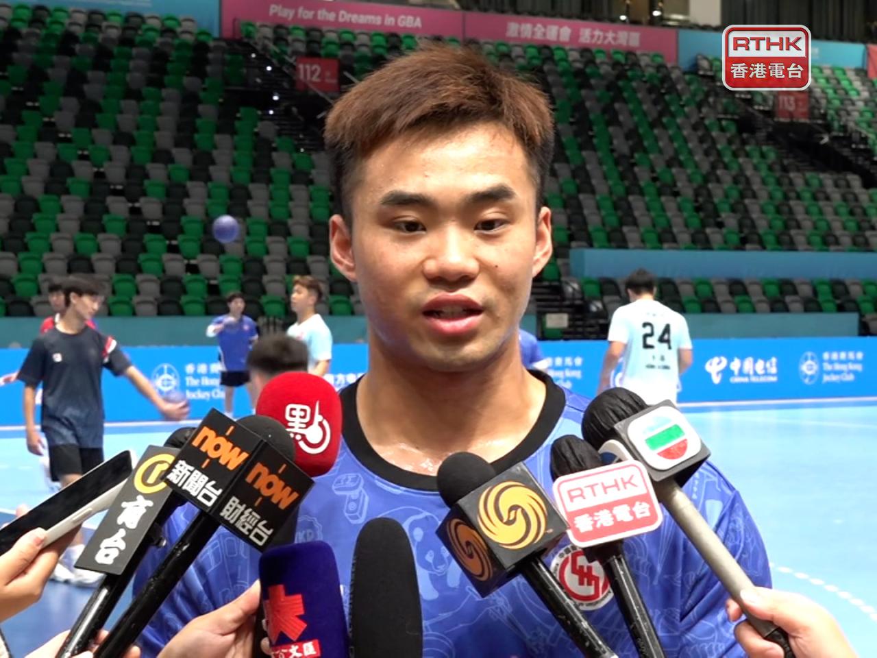 連潤滔表示,球隊已進入作戰狀態,強調每一場比賽都會盡力去打,爭取勝利。(施華駿攝)