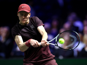 冼拿擊敗對手晉級。（路透社）