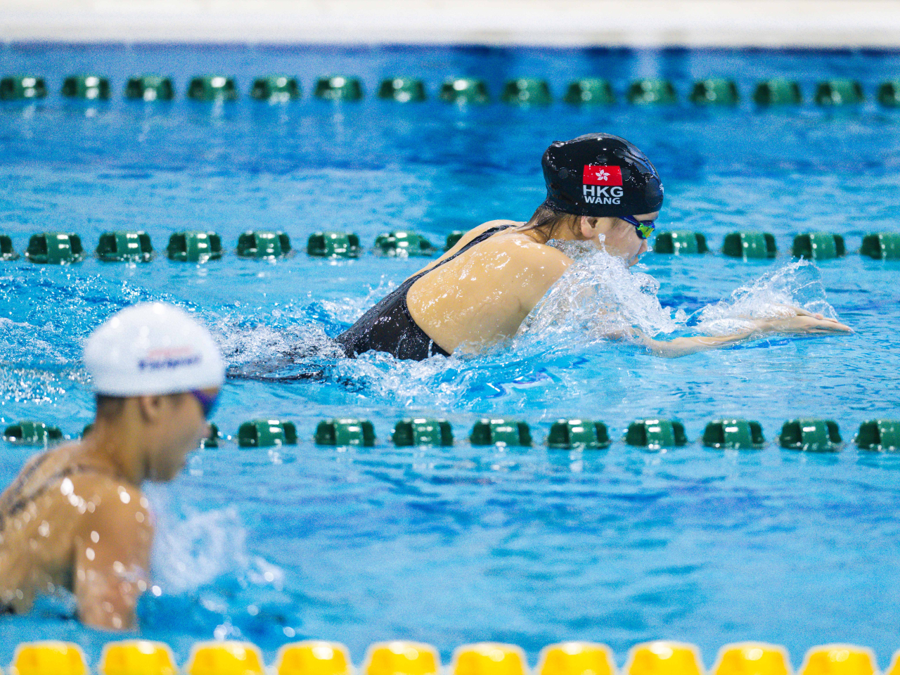 Wang Xintong won a bronze medal for the SAR in the individual medley. Photo courtesy of SF&OC of Hong Kong, China