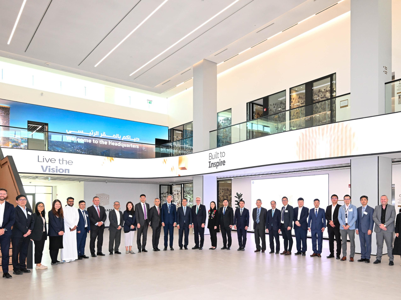 陳茂波到訪沙特公共投資基金轄下New Murabba Development Company。（政府新聞處）