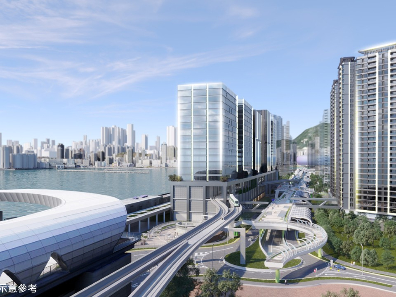 政府為首個智慧綠色集體運輸系統項目「啟德智慧綠色集體運輸系統」公開招標。(政府新聞處)