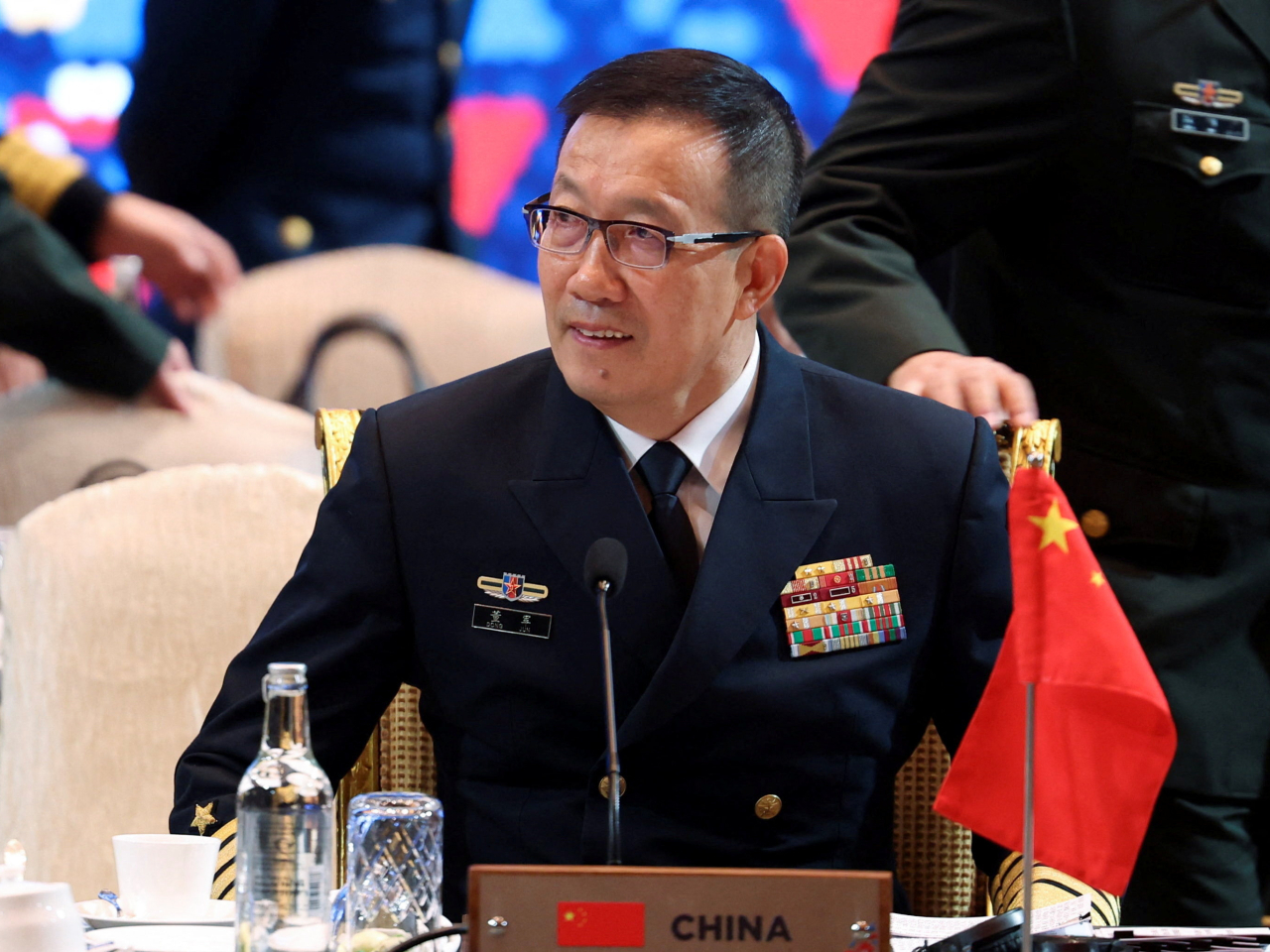 董軍強調,台海兩岸統一是不可阻擋的歷史大勢。(路透社)