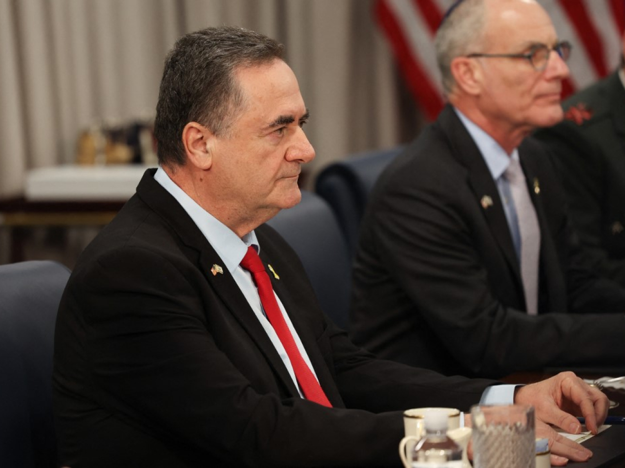 國防部長卡茨在本周較早時表示，針對片段外洩事件的刑事調查仍在進行。（法新社資料圖片）