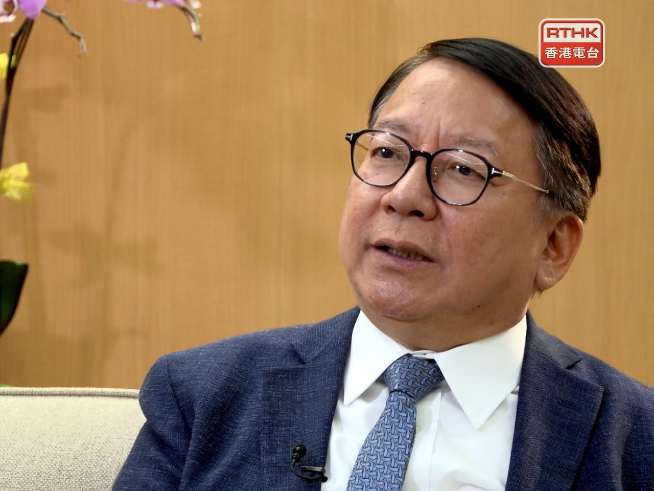 陳國基希望市民積極參與選舉，選出真正能夠代表自己的議員。（港台圖片）