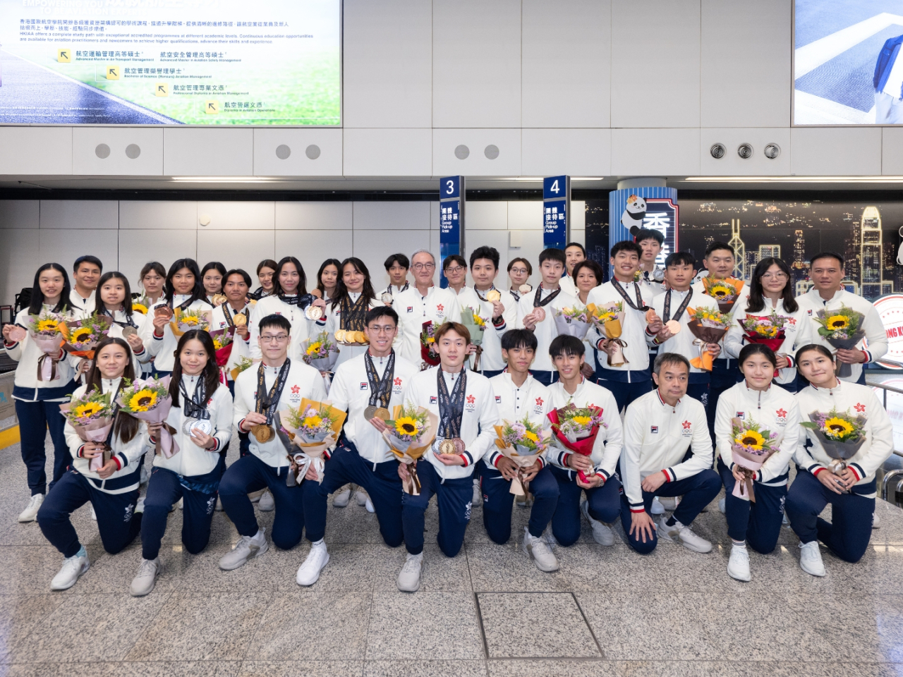 The SAR’s young athletes clinched 13 golds, 13 silvers and 10 bronzes in the Bahrain Games. Photo courtesy of Sports Federation & Olympic Committee of Hong Kong, China