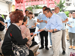 陳茂波呼籲市民在投票日踴躍投票，選出最合適的代表進入立法會。（陳茂波社交網頁圖片）