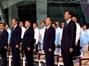 十五運會｜深圳舉行火炬傳遞啟動儀式　廣東省委書記黃坤明出席