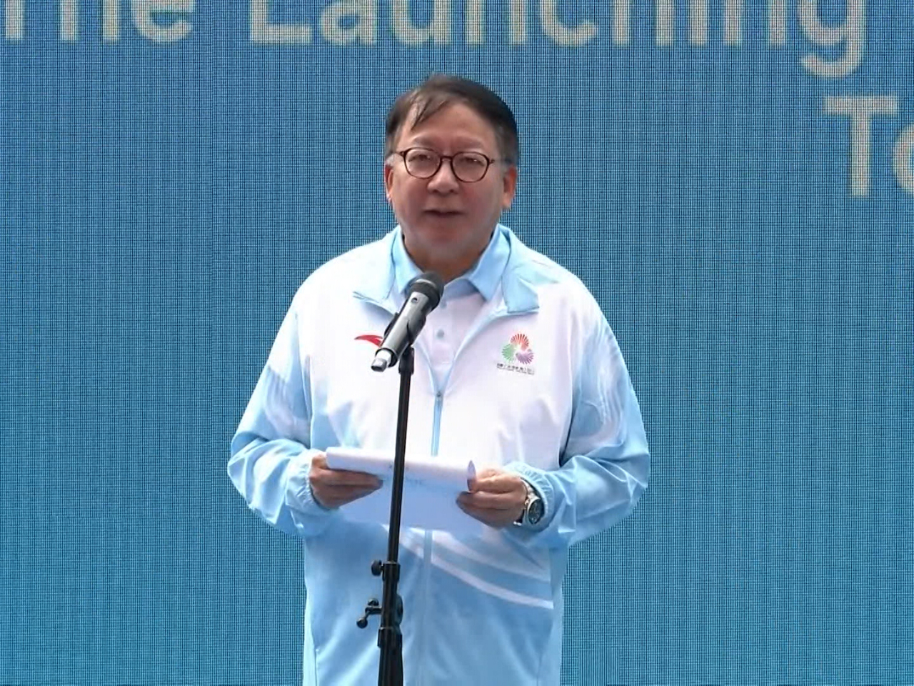 陳國基表示，粵港澳同日舉行火距傳遞屬創舉展大灣區優勢。