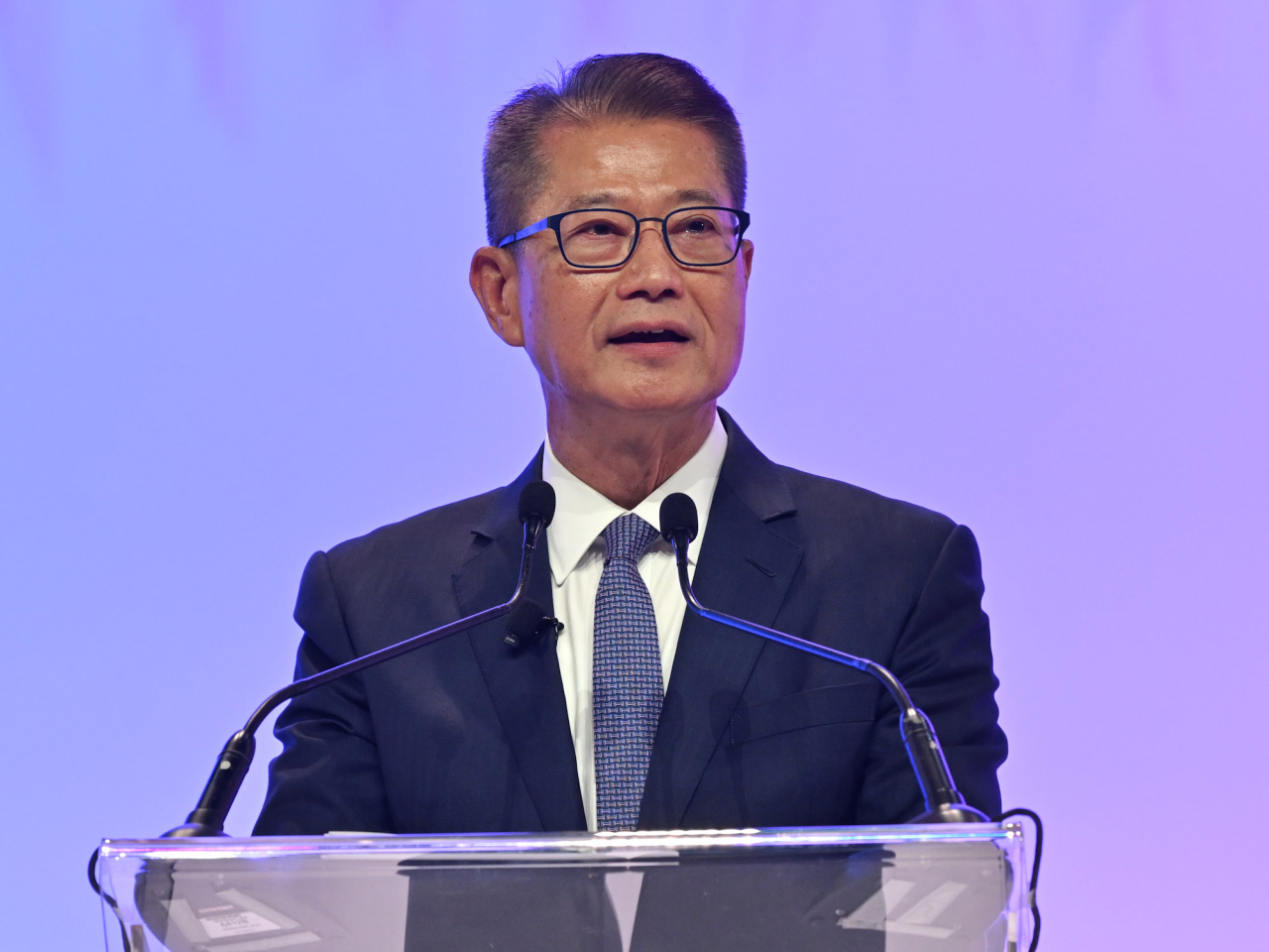 陳茂波表示，香港正在各個領域推廣人工智慧，吸引全球人才和企業。（政府新聞處）