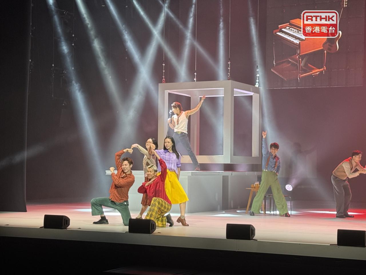 《一束光 — 高錕的記憶》製作團隊表示，次作品加入電腦特效，形容是較破格的舞台表演。（盧紫菁攝）