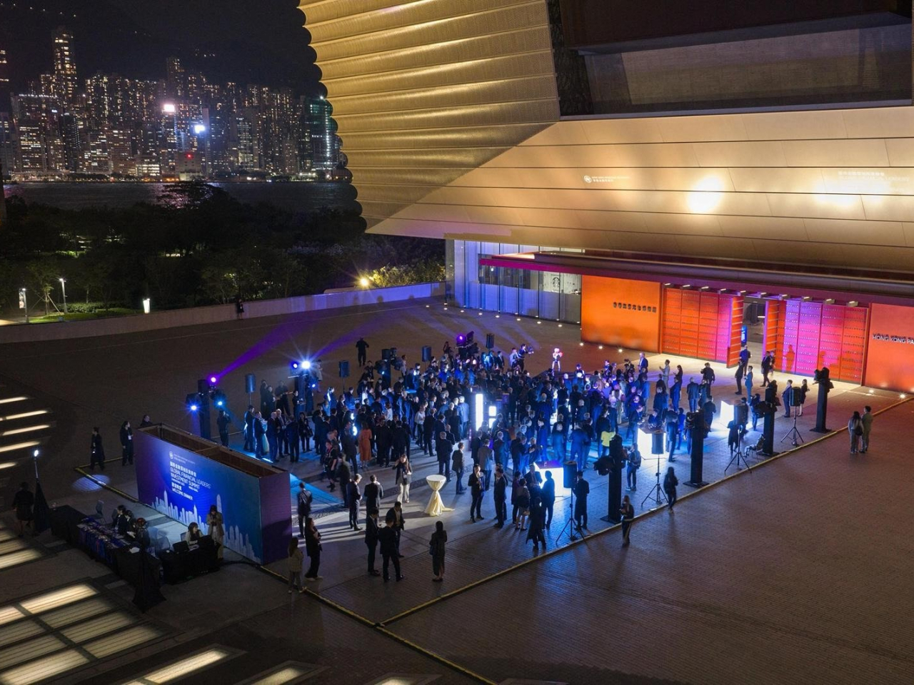 國際金融領袖投資峰會歡迎晚宴在香港故宮文化博物館舉行。（金管局圖片）