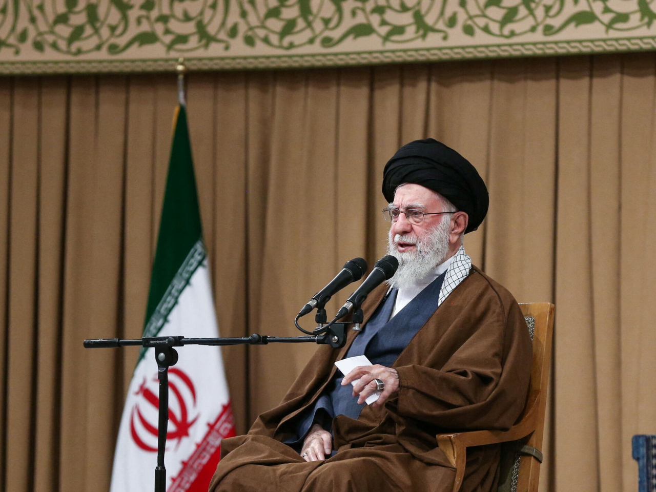 哈梅內伊說伊朗與美國存在根本性的分歧，現階段不考慮與美國合作。（路透社）