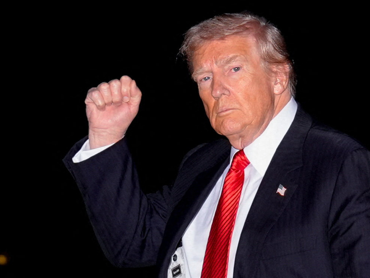 特朗普敦促支持者在紐約市長選舉中，投票給前州長科莫。（路透社資料圖片）