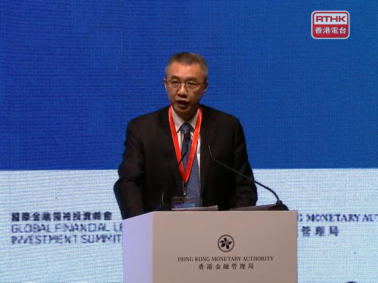 Vice minister of the National Financial Regulatory Administration Zhou Liang says Beijing will support banks and insurers in providing financial services in Hong Kong to help mainland enterprises expand abroad. Photo: RTHK