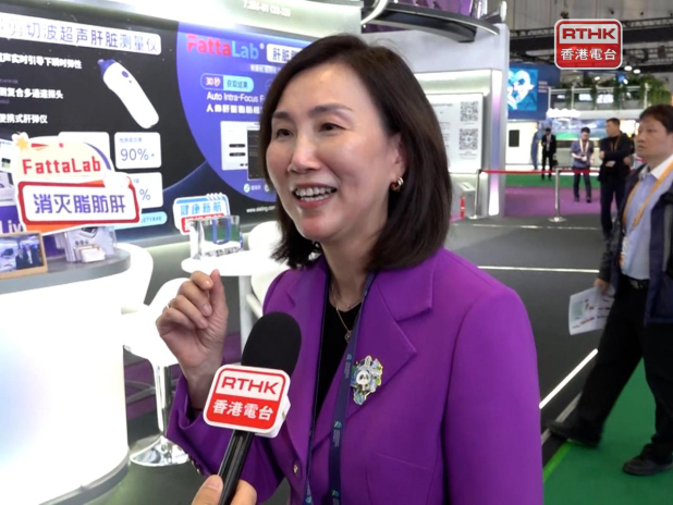 禤惠儀表示,多間企業前來參展,是由於他們留意到在內地市場的龐大商機。(劉澤浩攝)