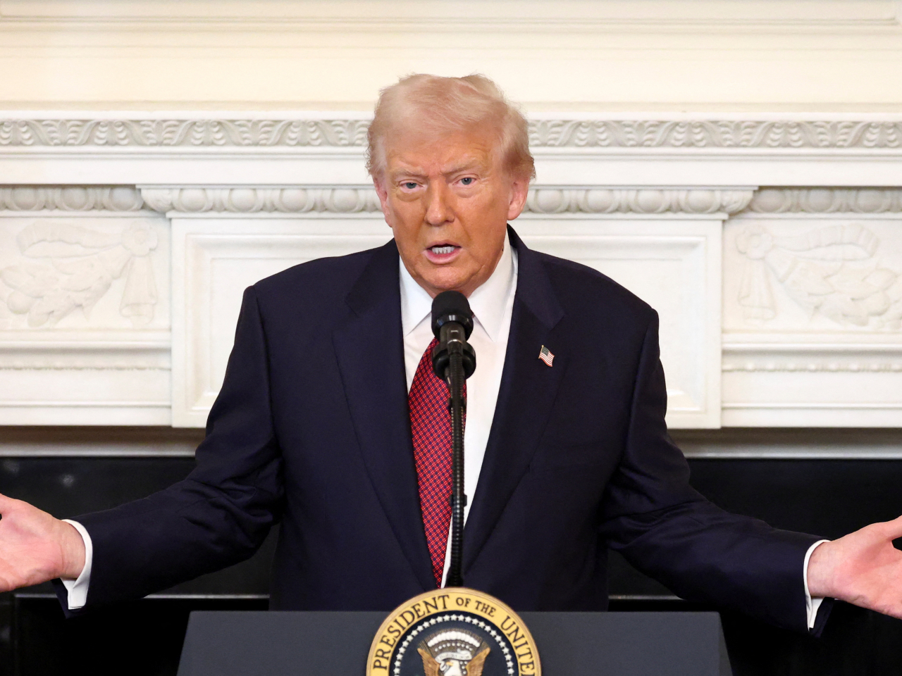 特朗普認為如果讓民主黨上台執政，情況會非常差。（路透社）