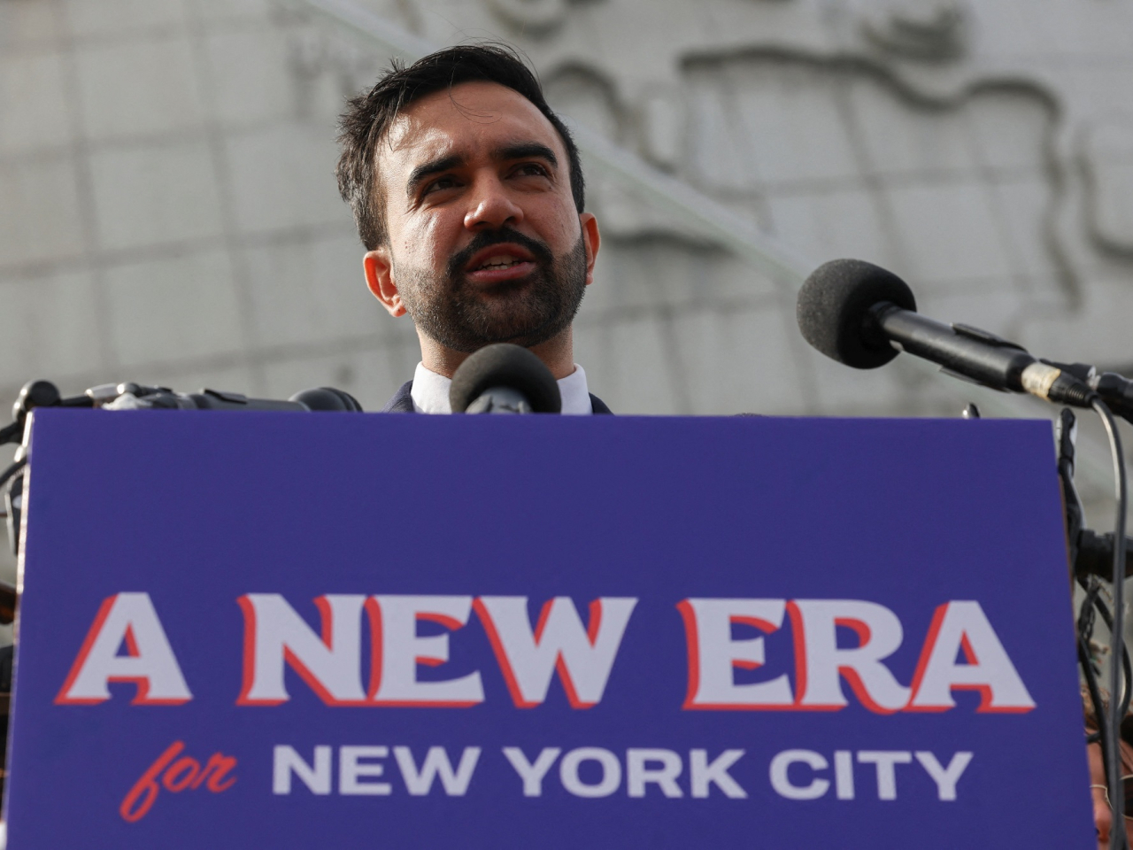 馬姆達尼表示，紐約市面對專制政府及住屋負擔的雙重危機，期待與特朗普討論這些議題。（路透社）