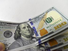 美元指數變動不大，在紐約尾市報100.15。（法新社資料圖片）