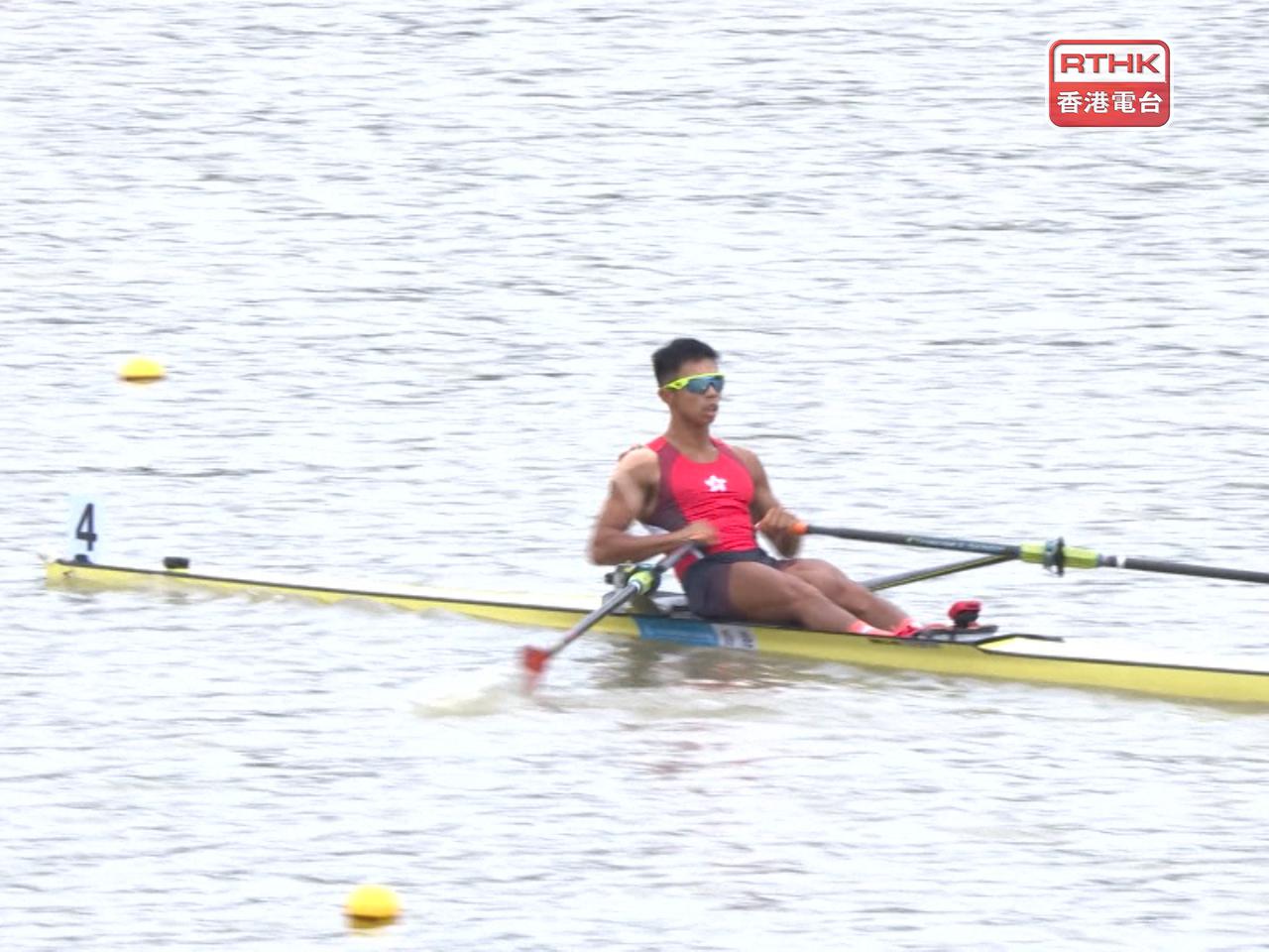 Chiu Hin-chun was one of the Hong Kong rowers who has advanced from their heats in Guangzhou. Photo: RTHK