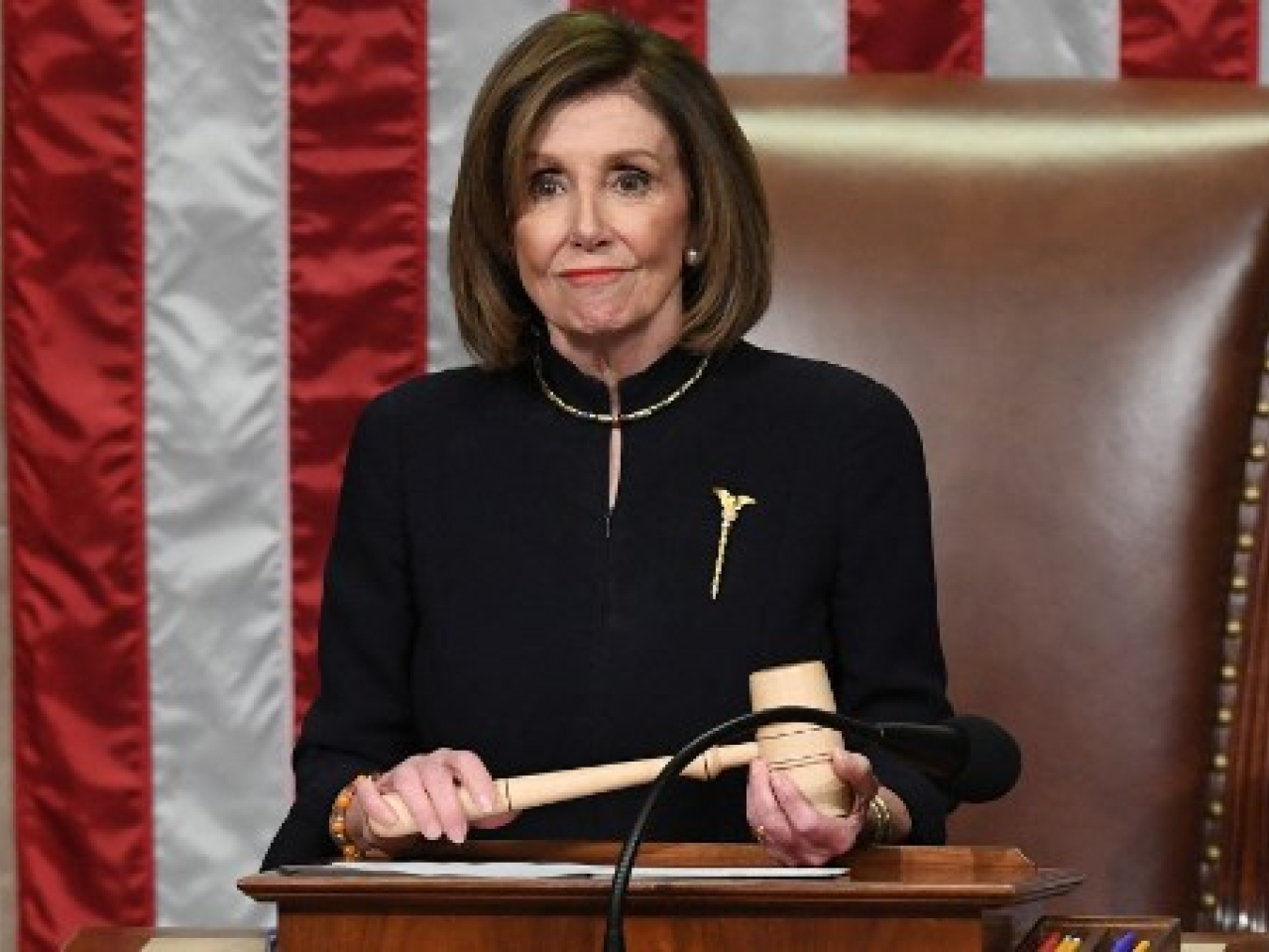 佩洛西在2019年至2023年再次出任眾議院議長。(法新社資料圖片)