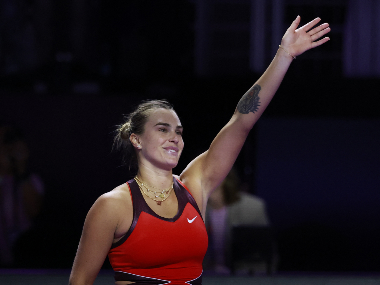 Sabalenka avenged her French Open defeat to Gauff with a straight sets win in Riyadh. Photo: Reuters