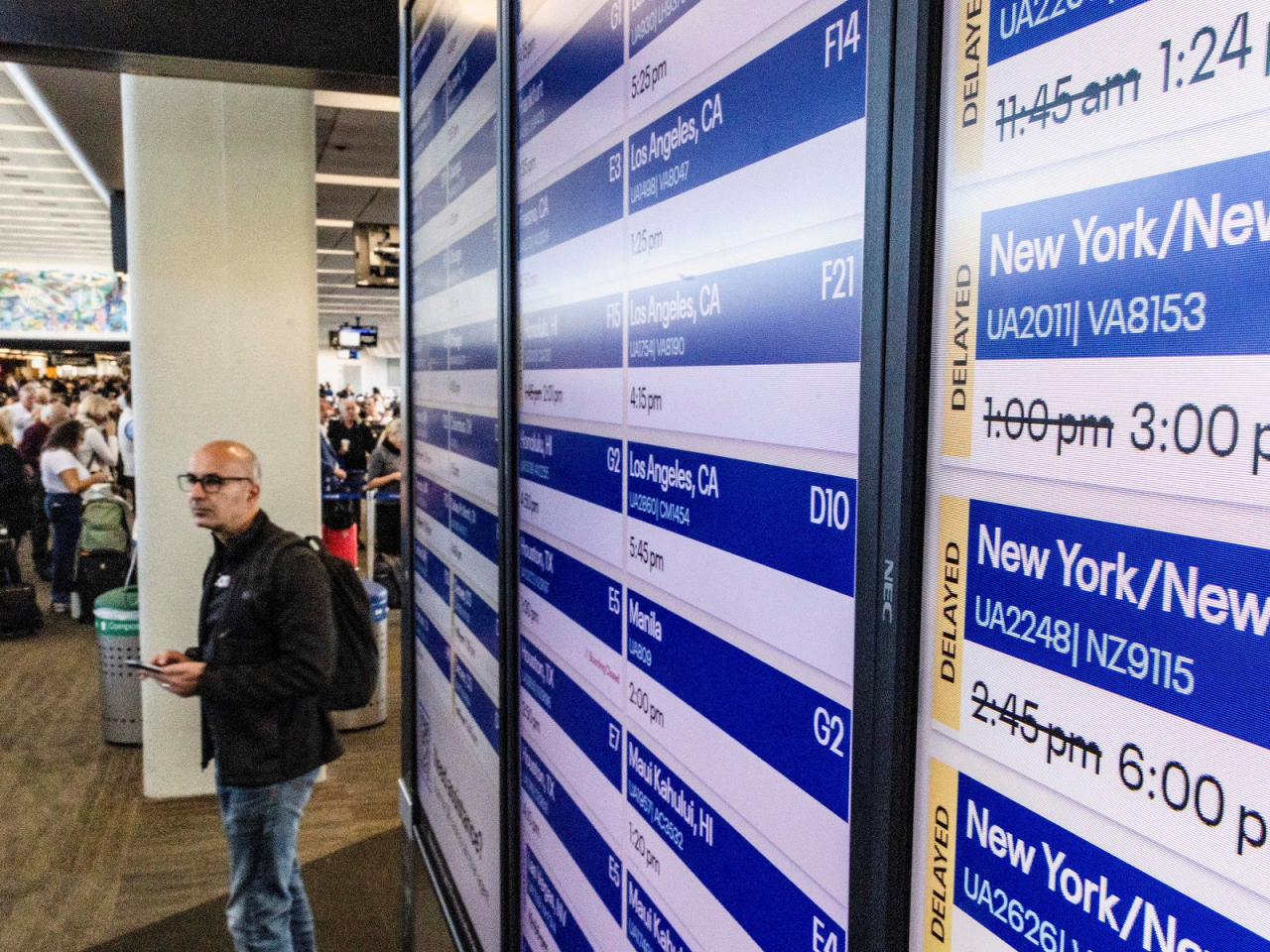 An aviation analytics firm estimated that the flight reductions would cut 1,800 flights, or 268,000 airline seats per day. Photo: Reuters