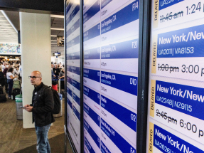 An aviation analytics firm estimated that the flight reductions would cut 1,800 flights, or 268,000 airline seats per day. Photo: Reuters