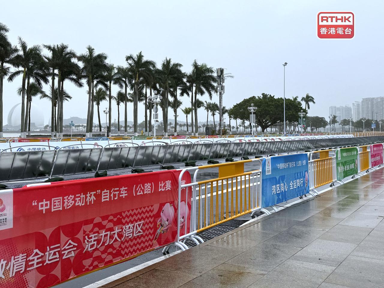 十五運會公路自行車男子個人賽明早舉行。（盧紫菁攝）