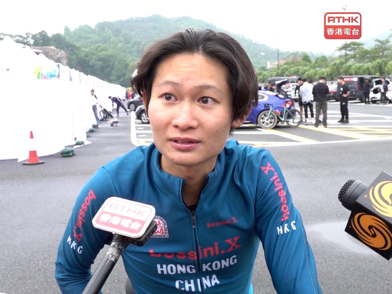 朱浚瑋接受本台訪問表示，個人目標是力爭衝擊前8名。（港台圖片）