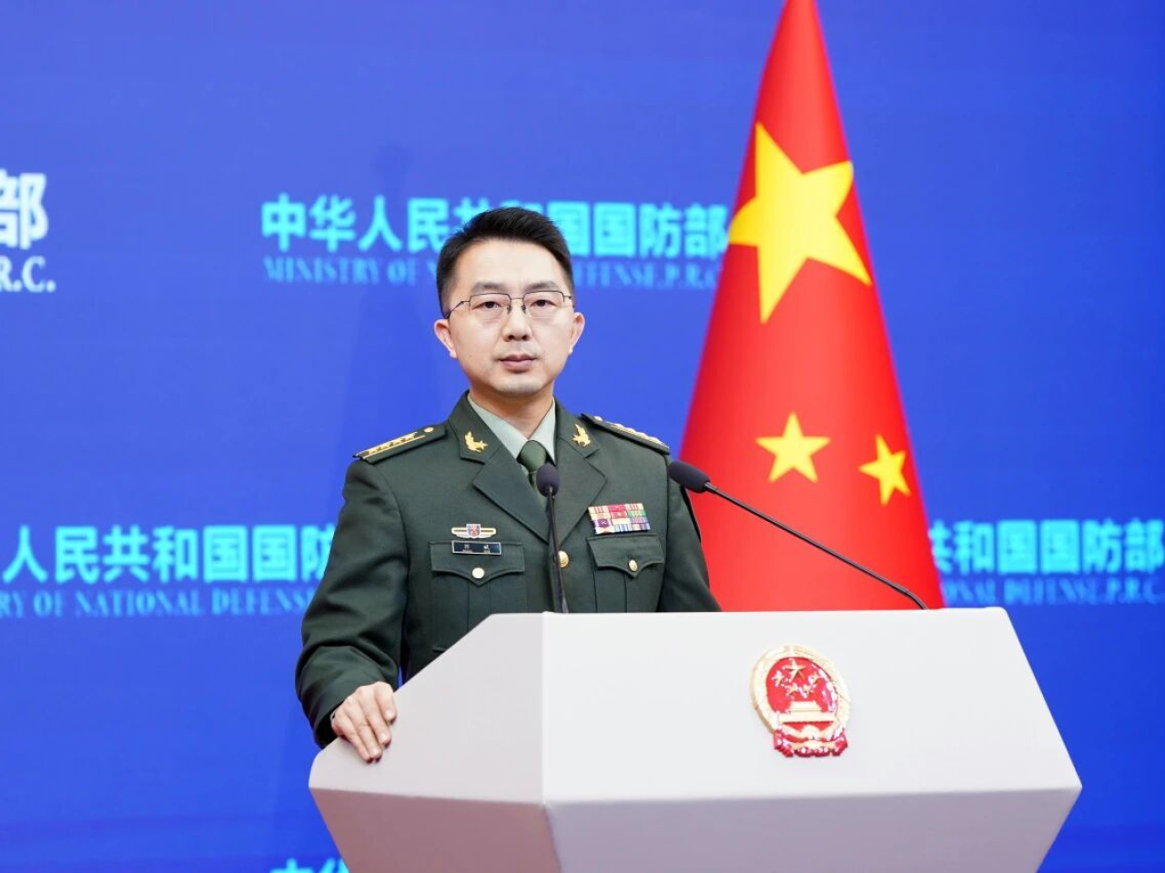 蔣斌敦促菲方停止破壞地區國家求和平、謀發展的共同努力。（國防部網頁圖片）