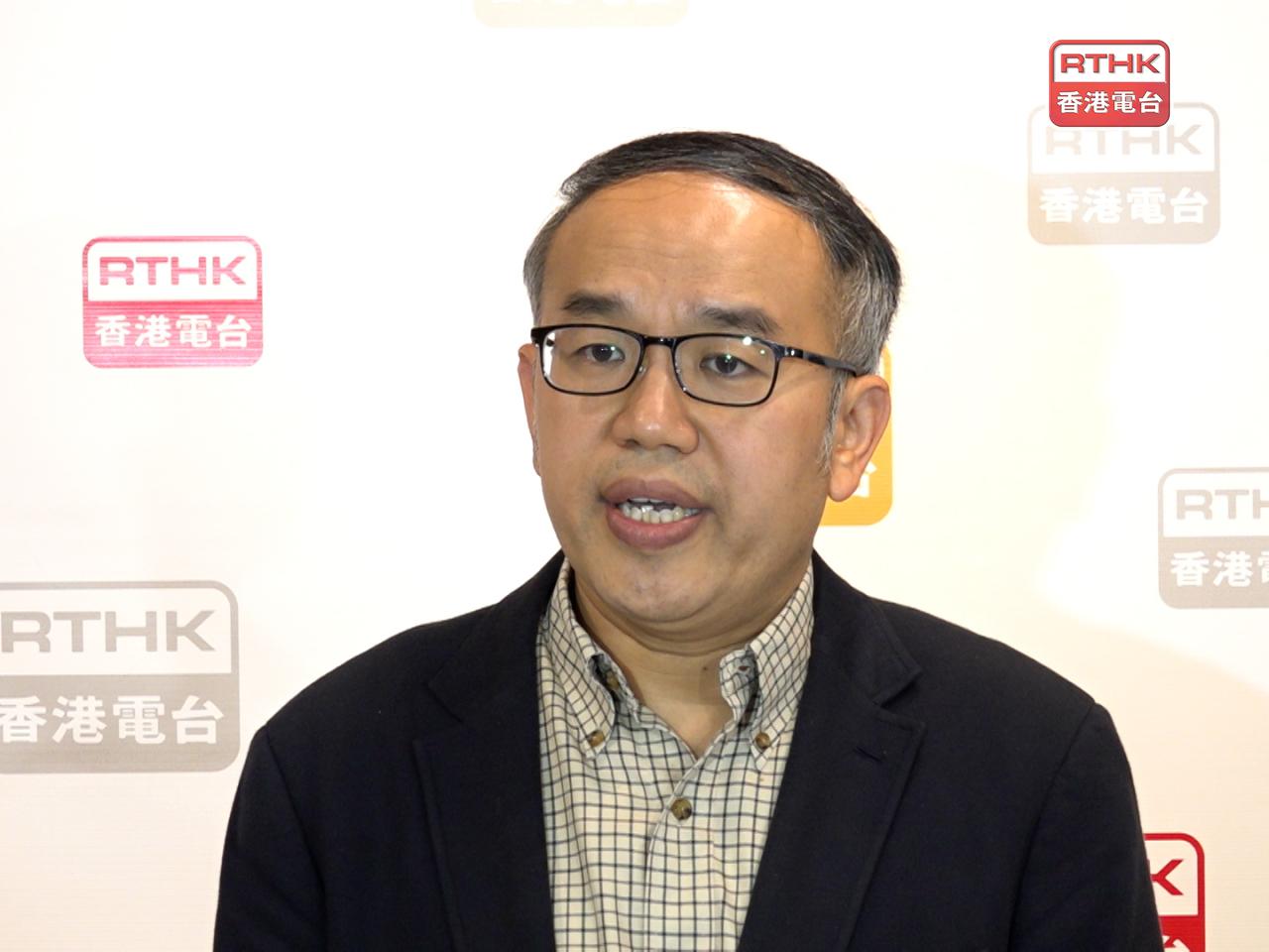 許正宇說，香港在過程中可以貢獻國家及令香港做得更好，對於自己的角色也有很大提升，香港不能放慢手腳，要優化市場。（葉燿坤攝）