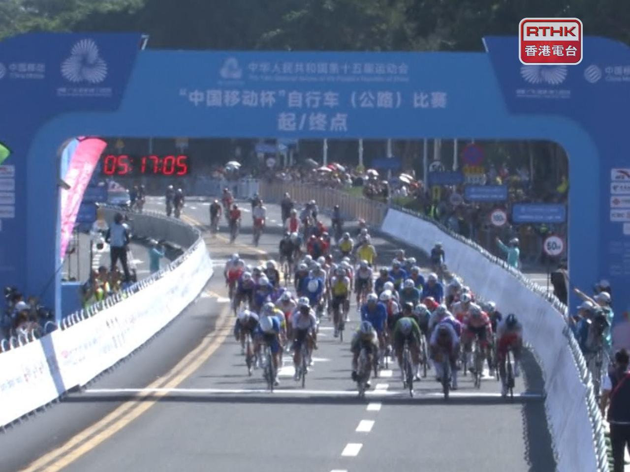 Shandong’s Liu Zhicheng won the 232-kilometre race in a time of 5hr 17m 5s. Photo: RTHK