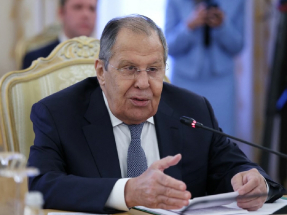 拉夫羅夫（圖）說目前不清楚特朗普所言，是指核武器運載工具試驗抑或指亞臨界試驗。（法新社資料圖片）