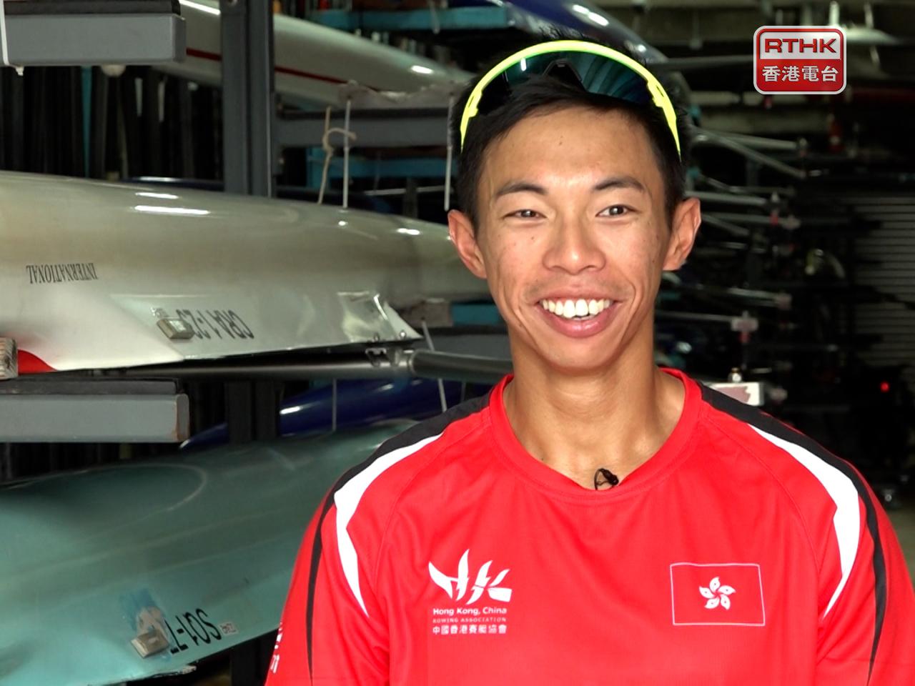 Rower Chiu Hin-chun will be among a 69-strong Hong Kong delegation entering the opening ceremony venue on Sunday evening. File photo: RTHK