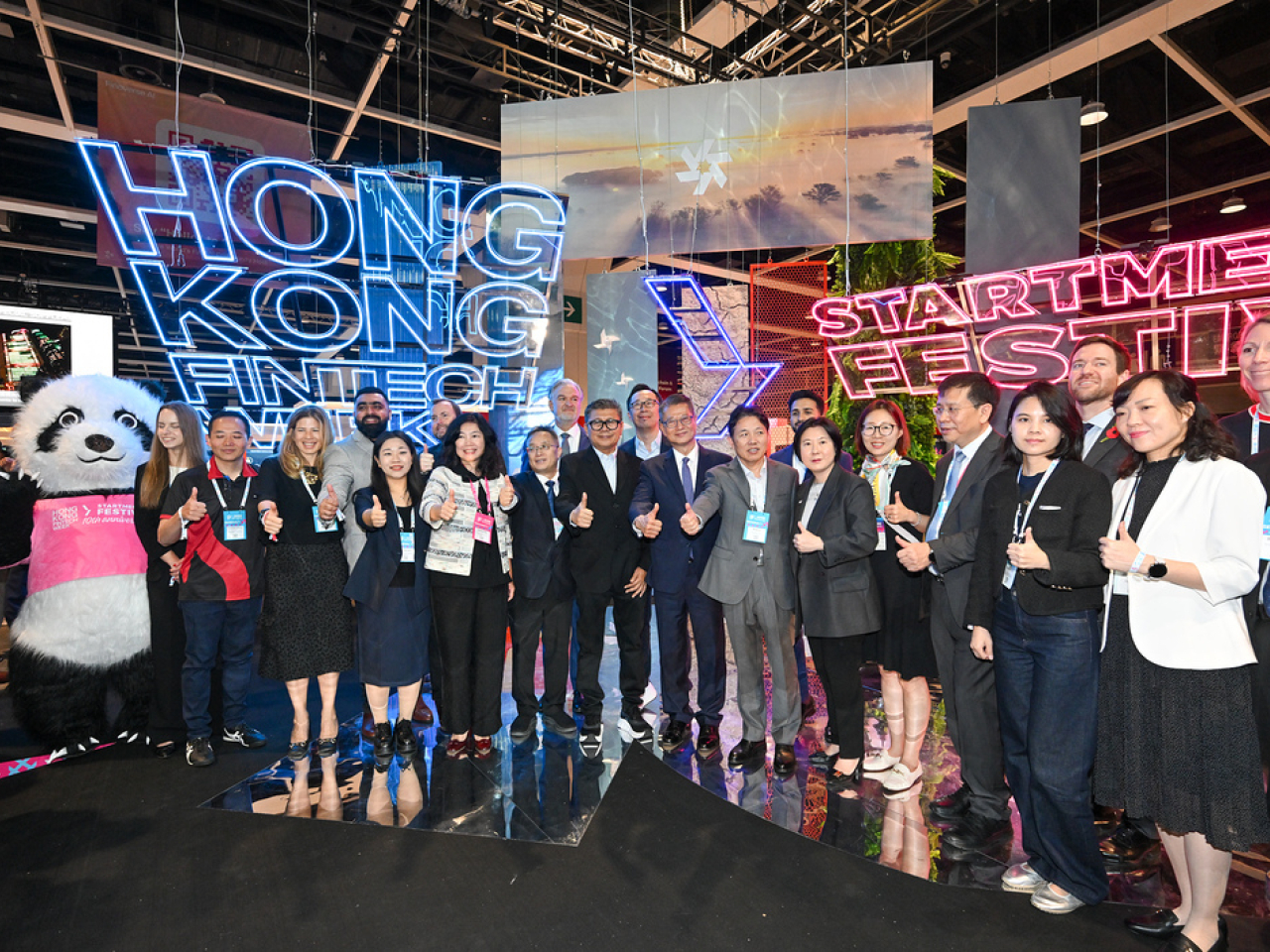 陳茂波說，過去一星期香港舉行多場大型峰會等，匯聚國際金融、創科界等領袖。（陳茂波網誌）