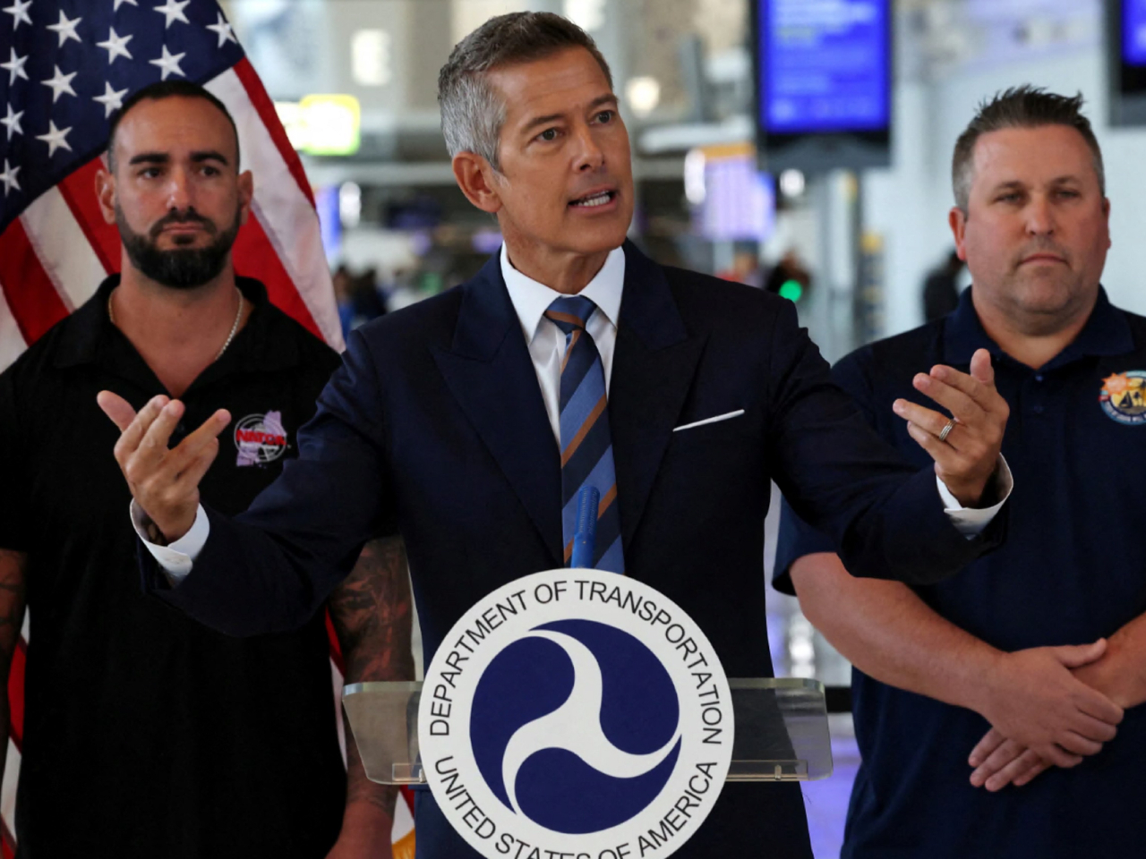 達菲表示原本打算趁本月稍後感恩節假期回鄉的旅客，可能無法成行。（路透社資料圖片）