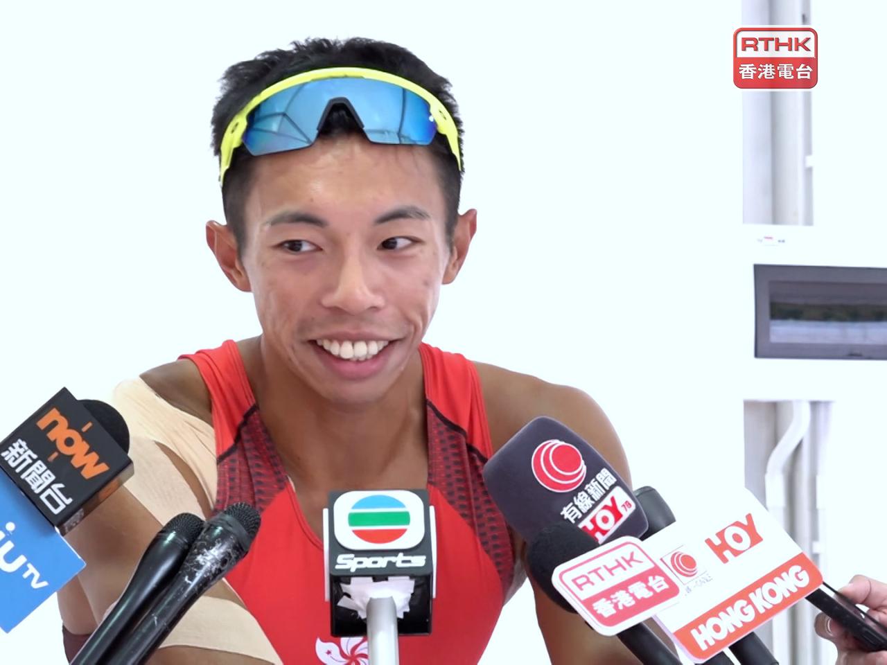 趙顯臻表示，已盡力發揮出個人最佳狀態，滿意自己的整體表現。（陳韋丞攝）