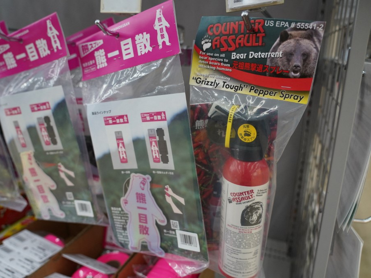 有本港旅行社說，遊日旅行團的旅遊巴會盡量配備防熊噴霧，但現時有斷市情況。（法新社資料圖片）
