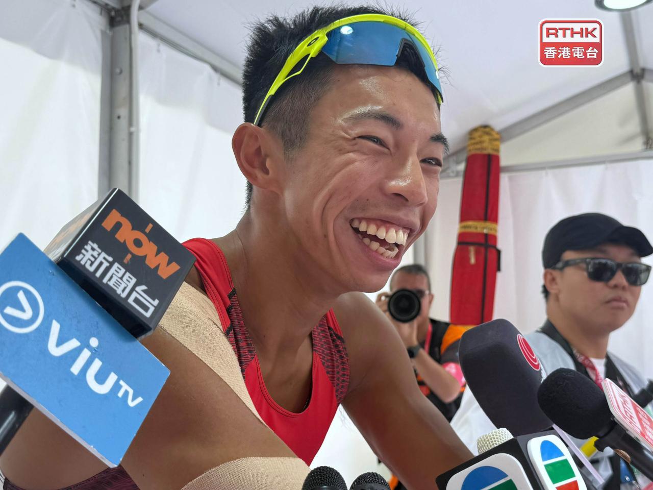 趙顯臻表示，對賽果感到可惜，但已經發揮出個人最佳狀態。（盧紫菁攝）