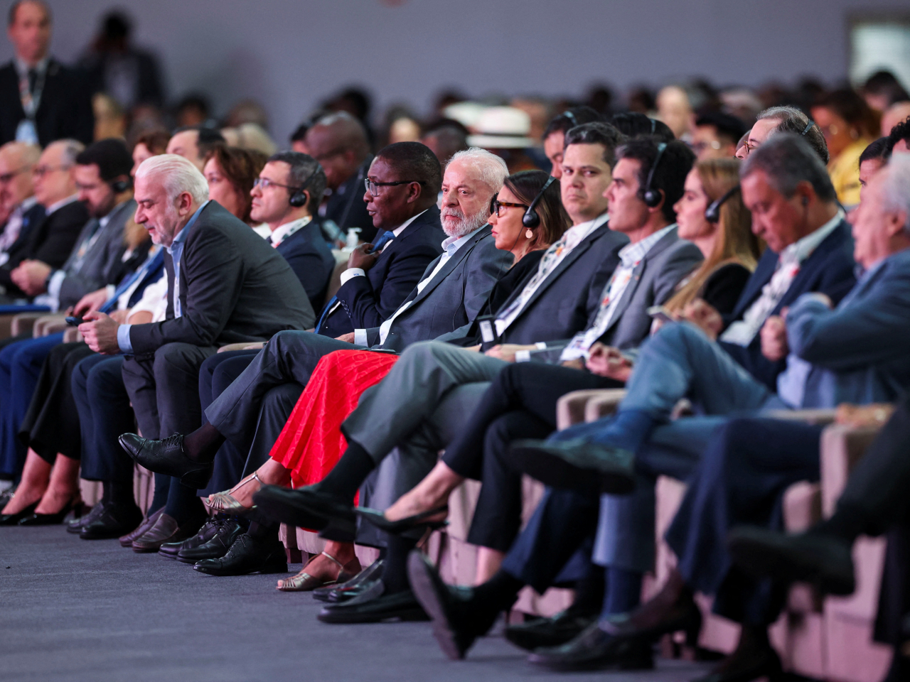 巴西總統盧拉等領導人及代表出席大會。（路透社）