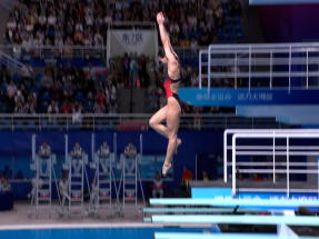 十五運會│跳水女子3米跳板陳藝文衛冕失敗　隊友林珊奪金