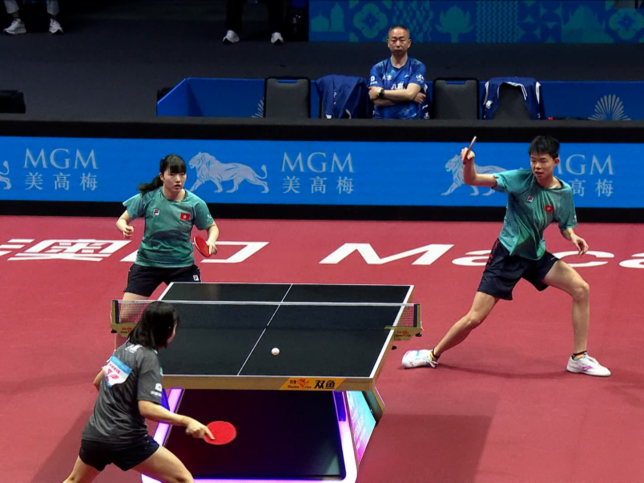 港隊組合羅嘉杰及蘇籽童，對戰北京組合黃友皓及楊惠澤，港隊直落3局落敗。