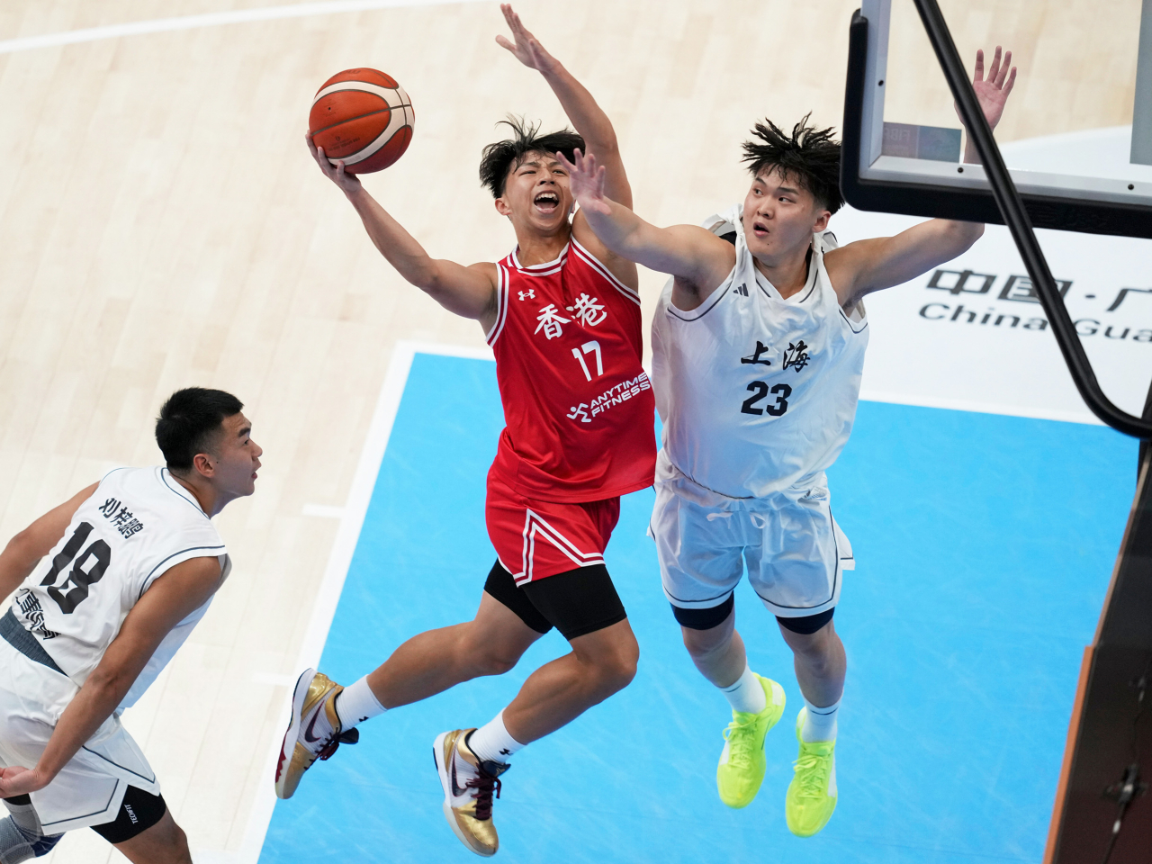 港隊射手吳委峻，全場攻入22分。（新華社）